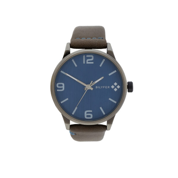RELOJ CABALLERO CON CORREA DE PIEL COSIDA ACABADO ANTIQUE