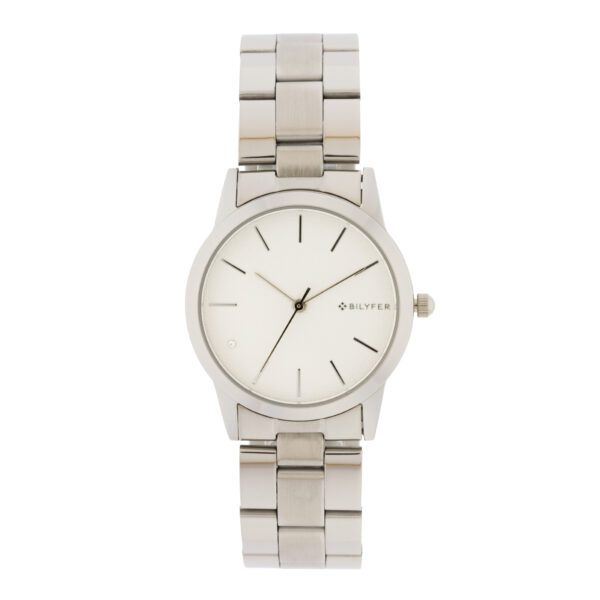 SUBMERSIBLE SILVER STEEL WATCH 5 ATM WITH ZIRCONIA