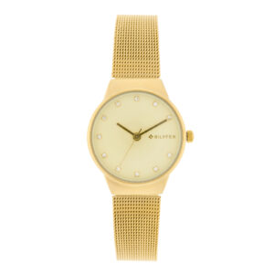 32MM GOLDEN WATCH WITH STONES IN THE INDEXES