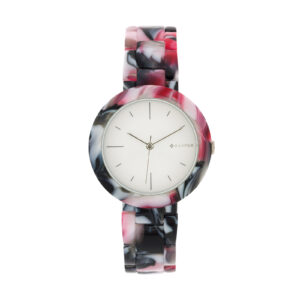garnet watch with adjustable strap and acrylic case 34mm