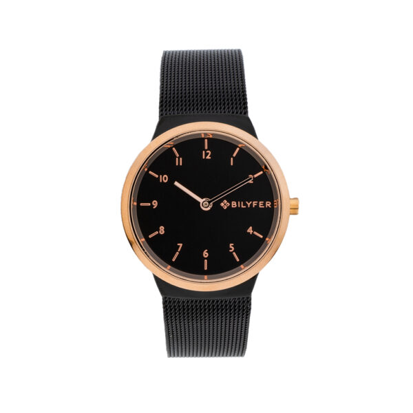 BILYFER COMBINED WATCH WITH INTEGRATED STEEL MESH AND 33MM CASE