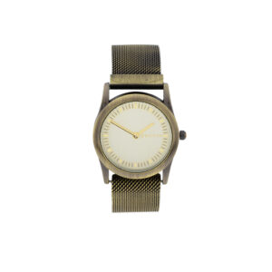 32MM STEEL MESH WATCH WITH MAGNET AND ANTIQUE FINISH INDEXES