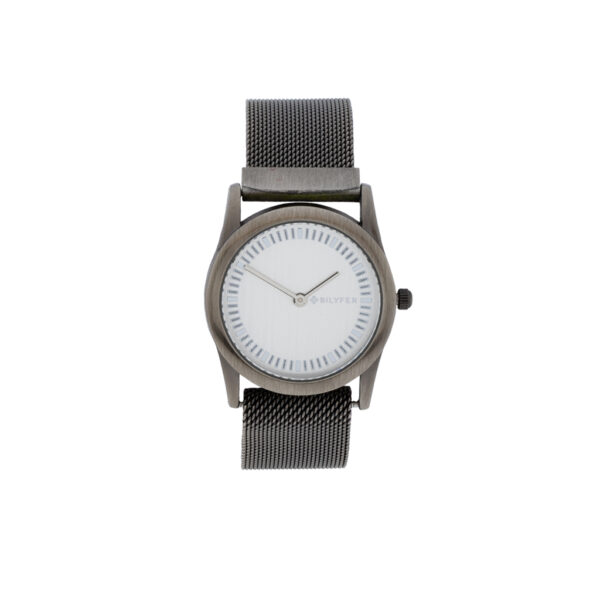 RELOJ 32MM MALLA ACERO CON IMáN E INDICES ACABADO ANTIQUE