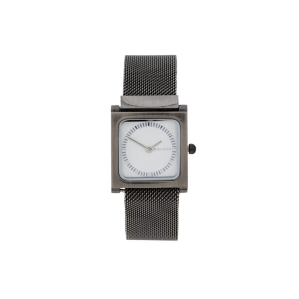 SQUARE CLOCK 27X27 STEEL MESH WITH MAGNET ANTIQUE FINISH