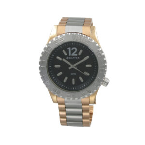 Reloj deportivo cadena acero W/R 5 ATM bicolor cobre