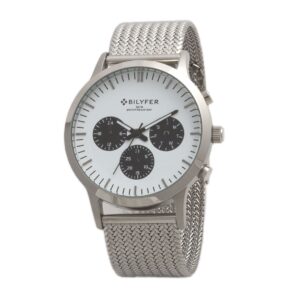RELOJ ACERO MALLA MULTIFUNCION 5 ATM
