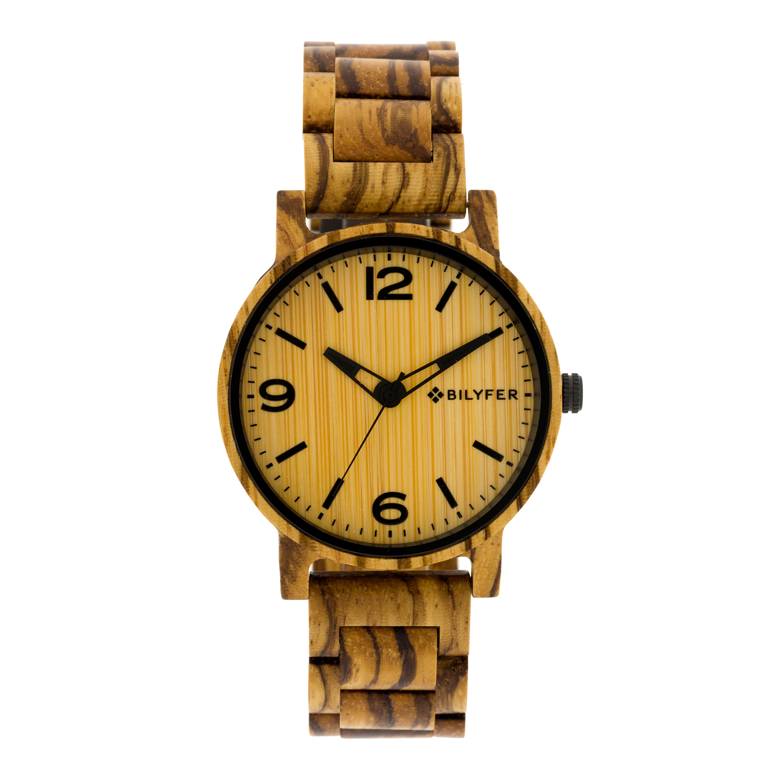 Reloj madera de zebranocaja de 42mm