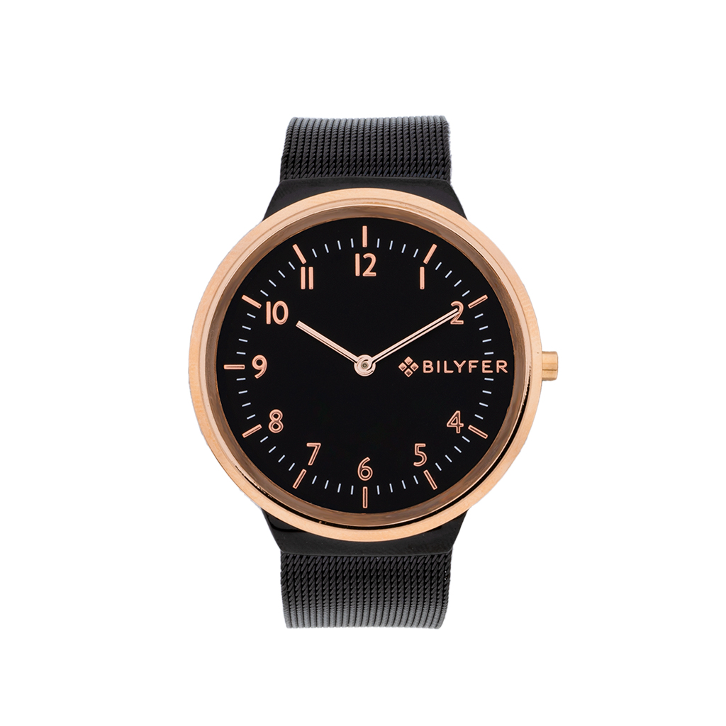 BILYFER 40MM WATCH WITH INTEGRATED STEEL MESH