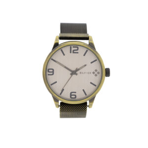 RELOJ CABALLERO MALLA DE ACERO CON IMAN ACABADO ANTIQUE
