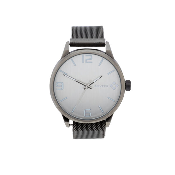 RELOJ CABALLERO MALLA DE ACERO CON IMAN ACABADO ANTIQUE