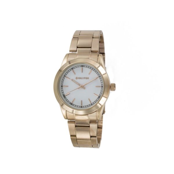 Reloj correa acero oro rosa COBRE ROSA