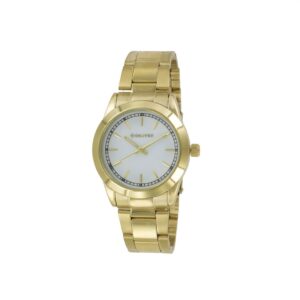 Steel strap watch golden
