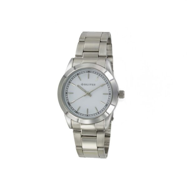 Reloj correa acero COLOR PLATA PLATEADO