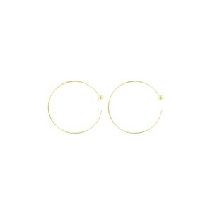 Aro fino38mm chapado oro brillo