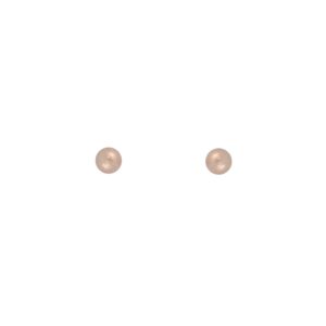 Earring rose gold plated 7mm