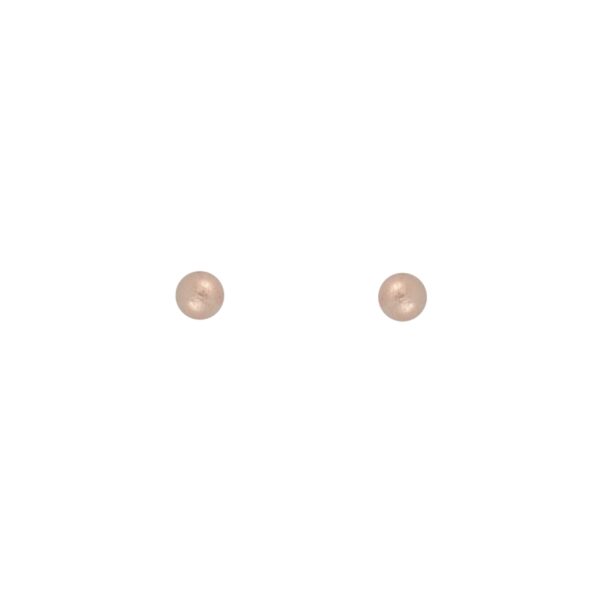 Earring rose gold plated 7mm