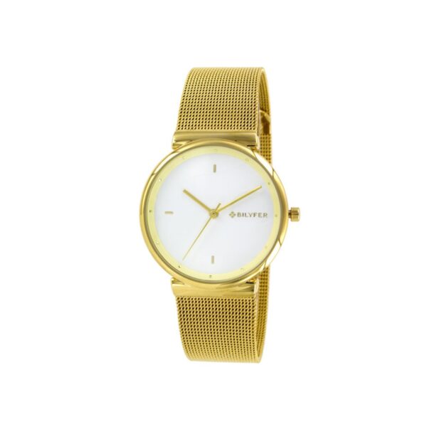 Reloj Bilyfer malla integrado DORADO