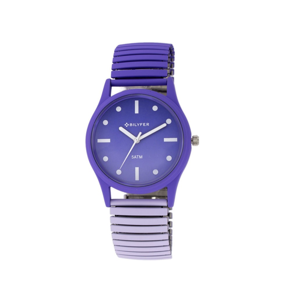Reloj Bilyfer extensible color 5atm LILA