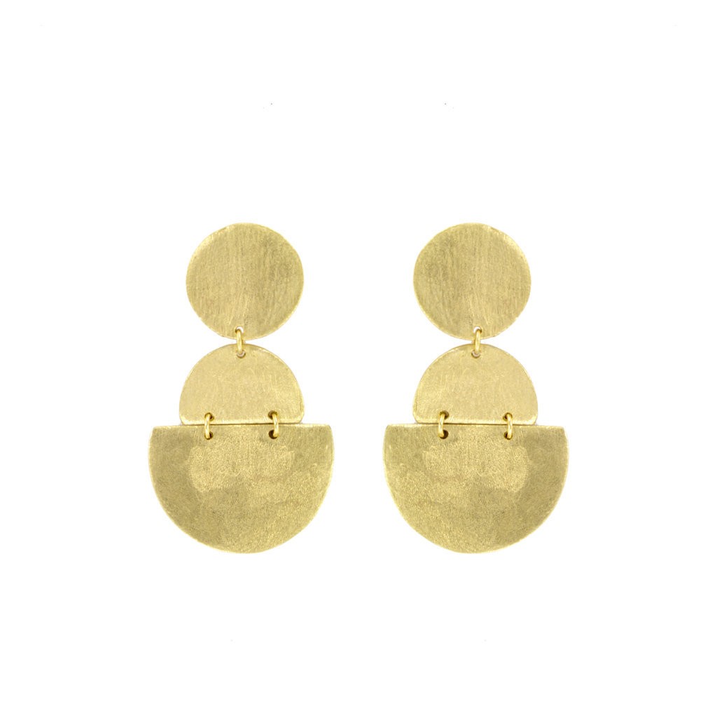 Pendiente 3 piezas Chapado oro