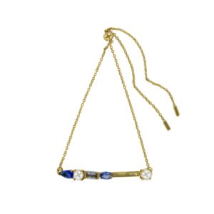 Plated chain bracelet pearl shell cz
