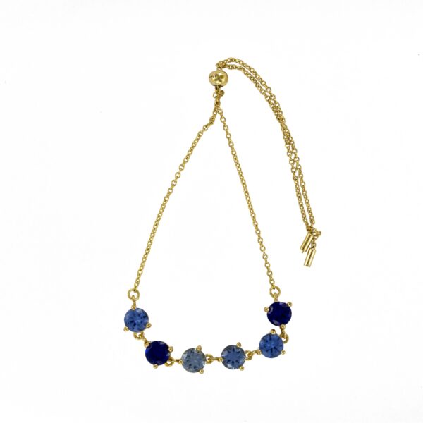 Pulsera Chapado oro cadena circonitas