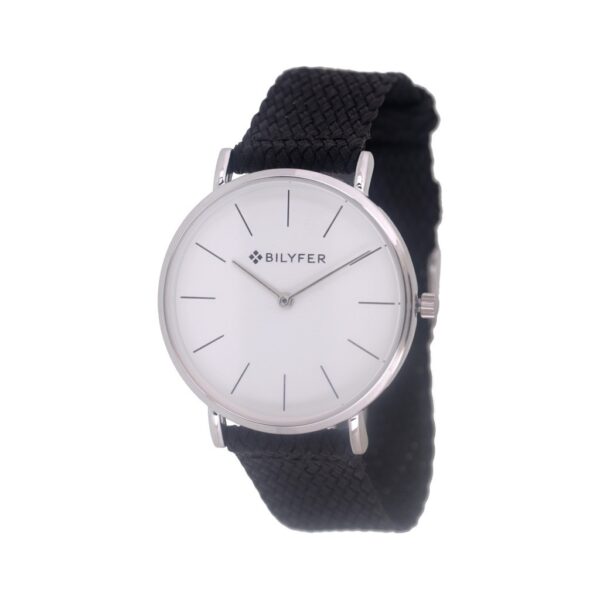 Reloj negro con índices