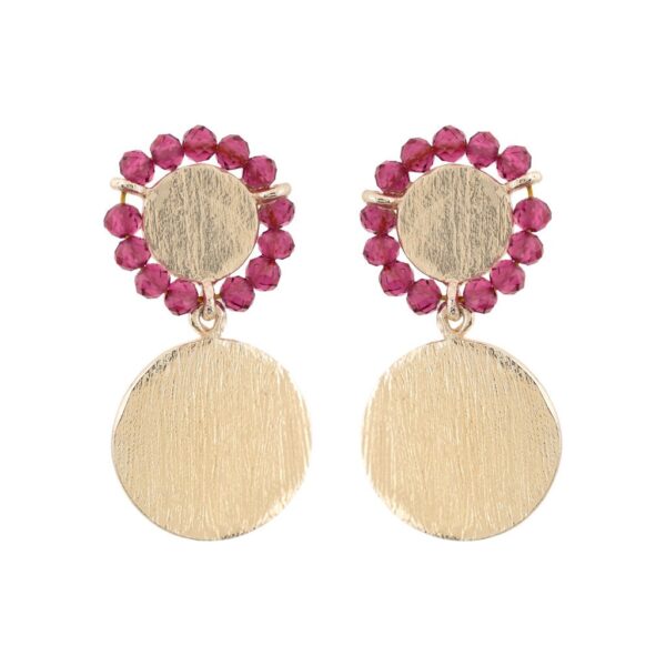 SLOPE gold plated with tourmaline 2 PIECE