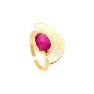 UNIVERSAL PLATING STONE RING JADE