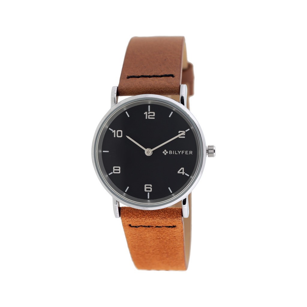 RELOJ CORREA DOBLE PIEL 2 COLORES MARRON CAMEL