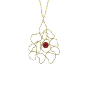 FILIGRANA PLATED HANGING RED OROJADE