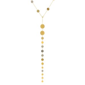 COLLAR DORADO BICOLOR COINS CHAPADO ARTISAN COLLECTION