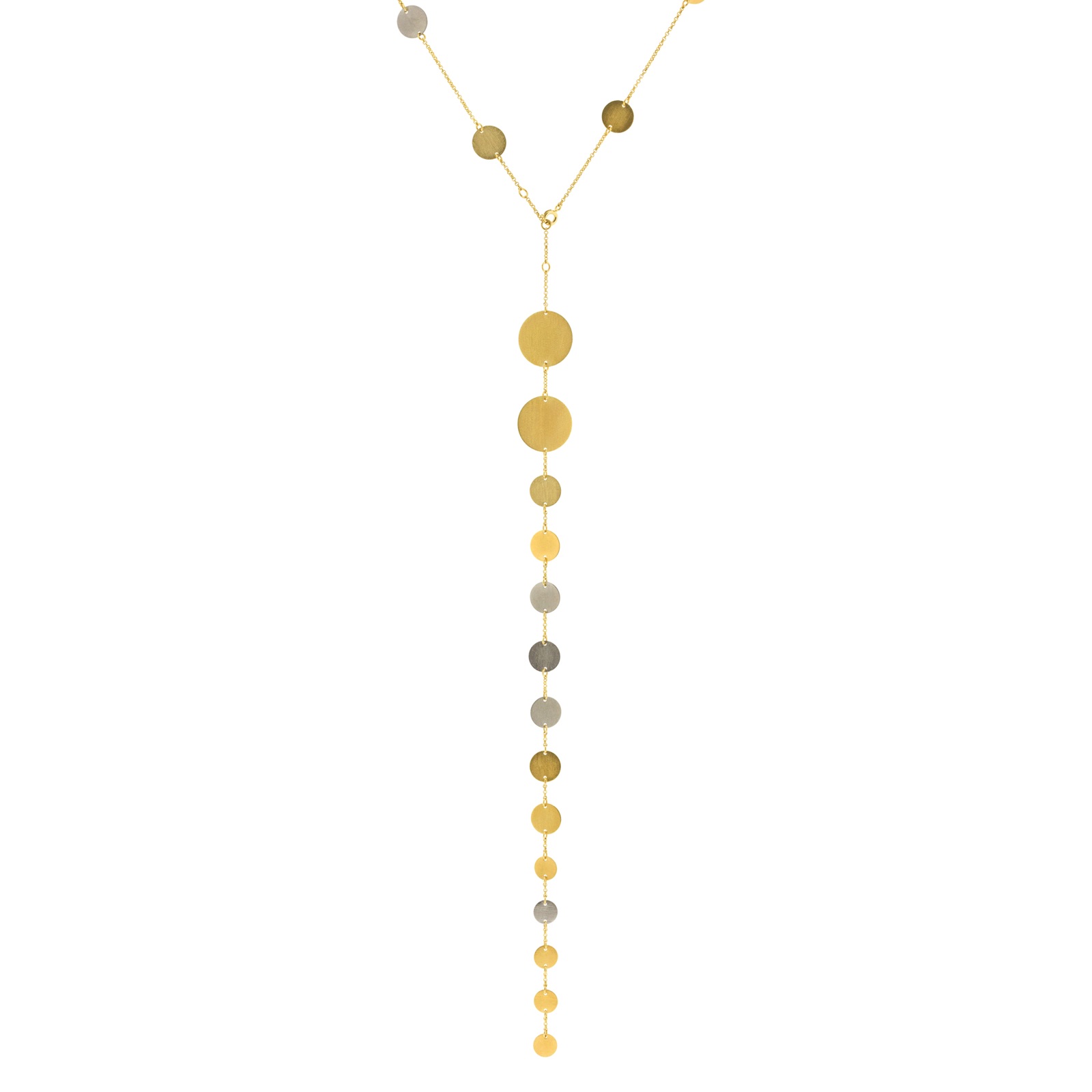 COLLAR DORADO COLLECCION MONEDAS BICOLOR CHAPADO ARTESANAL