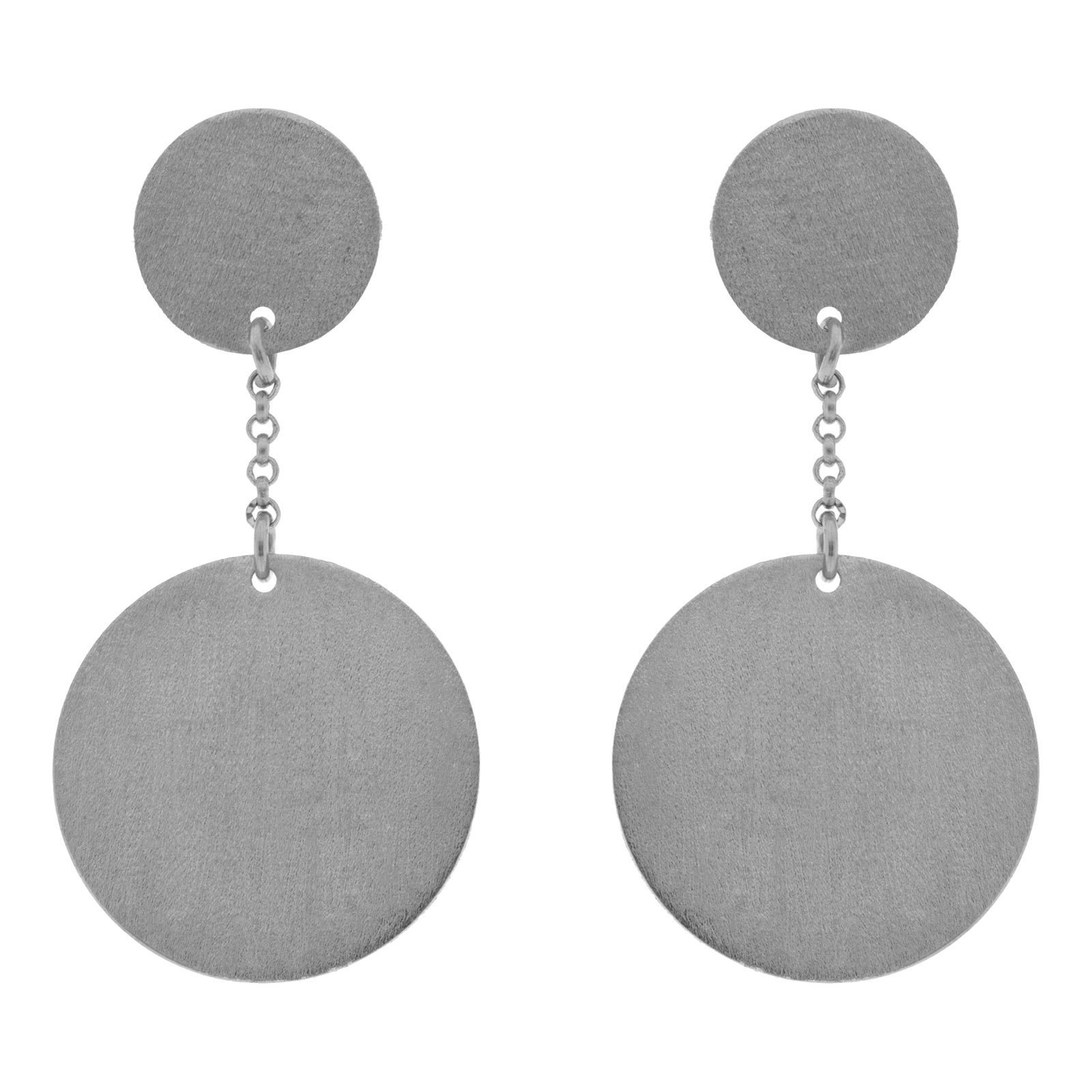 SILVER COINS RHODIUM PLATED EARRING ARTESANAL