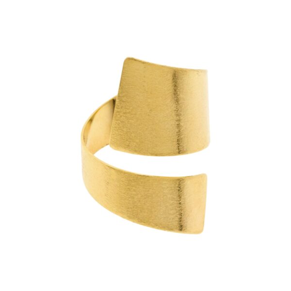 ANILLO DORADO ABIERTO CHAPADO ORO ARTESANAL