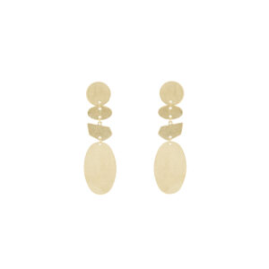 Earring with 4 Pieces Handcrafted Plated Finish