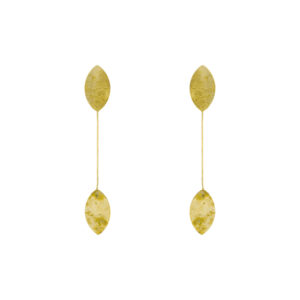 Acacia Leaf Earring Handcrafted Gold-Plated