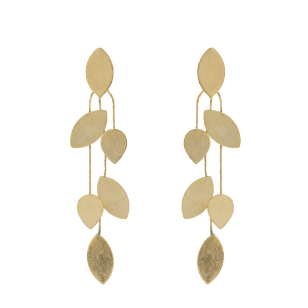 Acacia Leaf Earring Handcrafted Gold-Plated