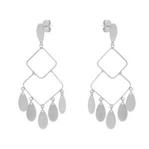 Petals Earring Handcrafted Palladium Finish