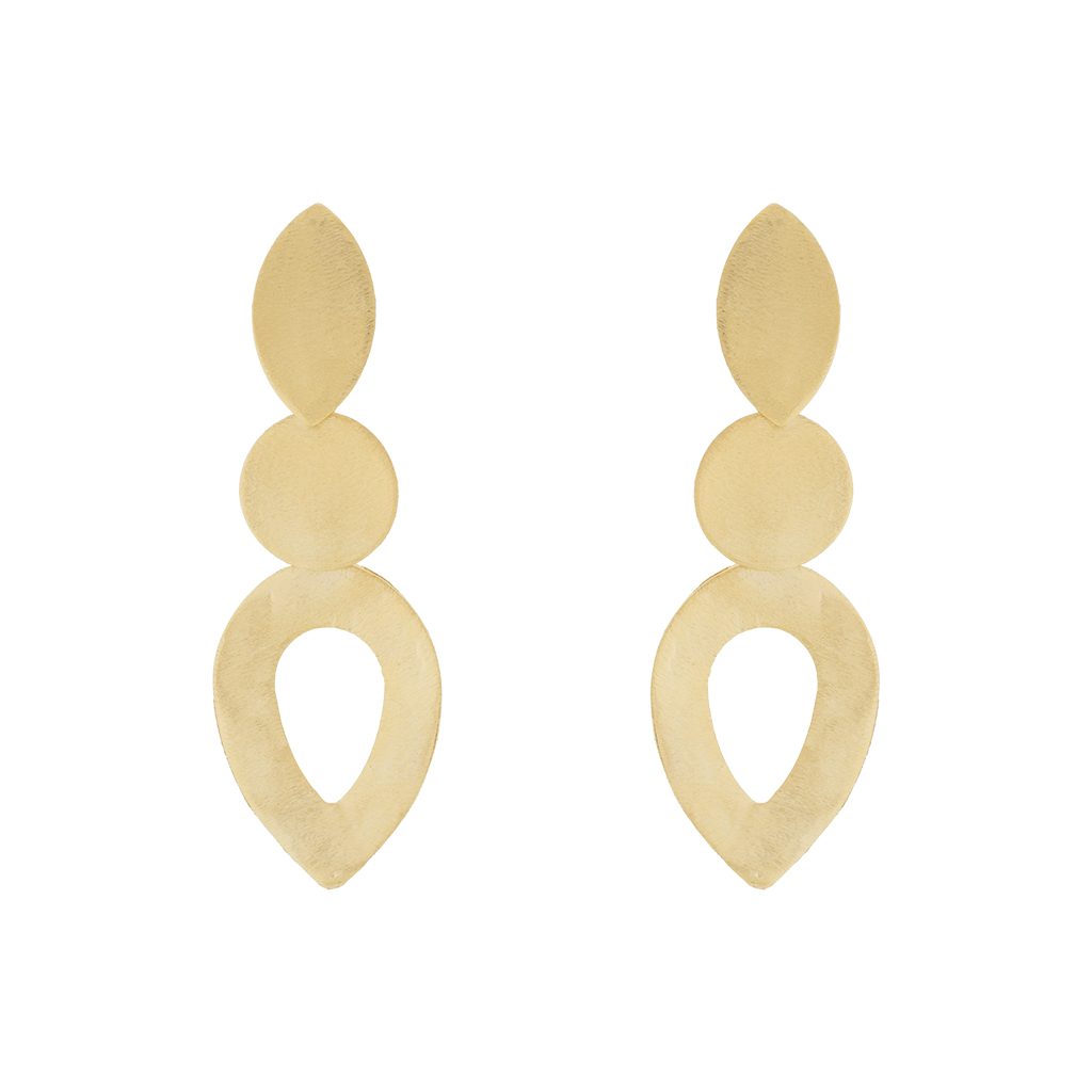 Egyptian Earring Handcrafted Gold-Plated