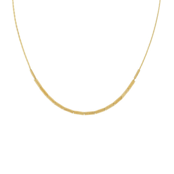 Necklace with 45cm pieces + 7 gold-plated
