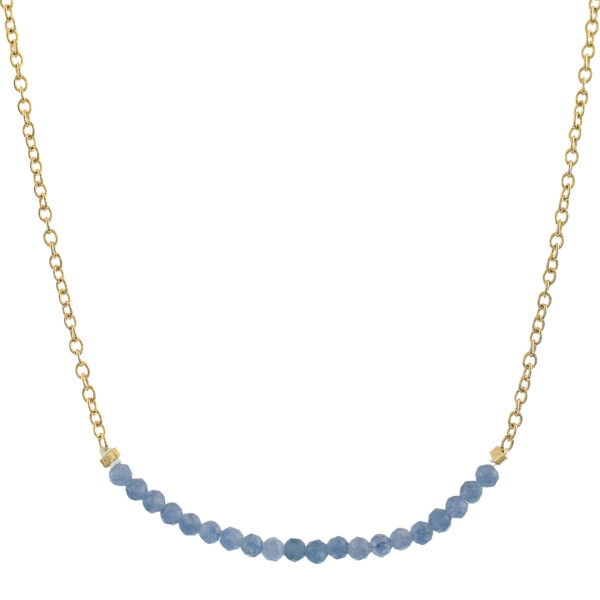 NECKLACE WITH STONES AND HANDMADE PLATING