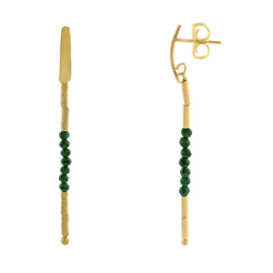 PENDIENTE VERDE CON JADE