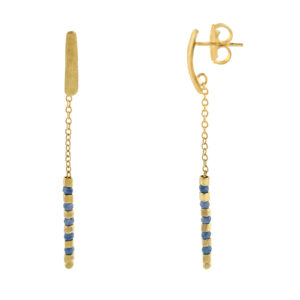 EARRING WITH STONES AND HANDMADE PLATED 32:E100