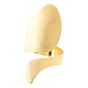 GOLD PLATED UNIVERSAL SIZE GEOMETRIC RING