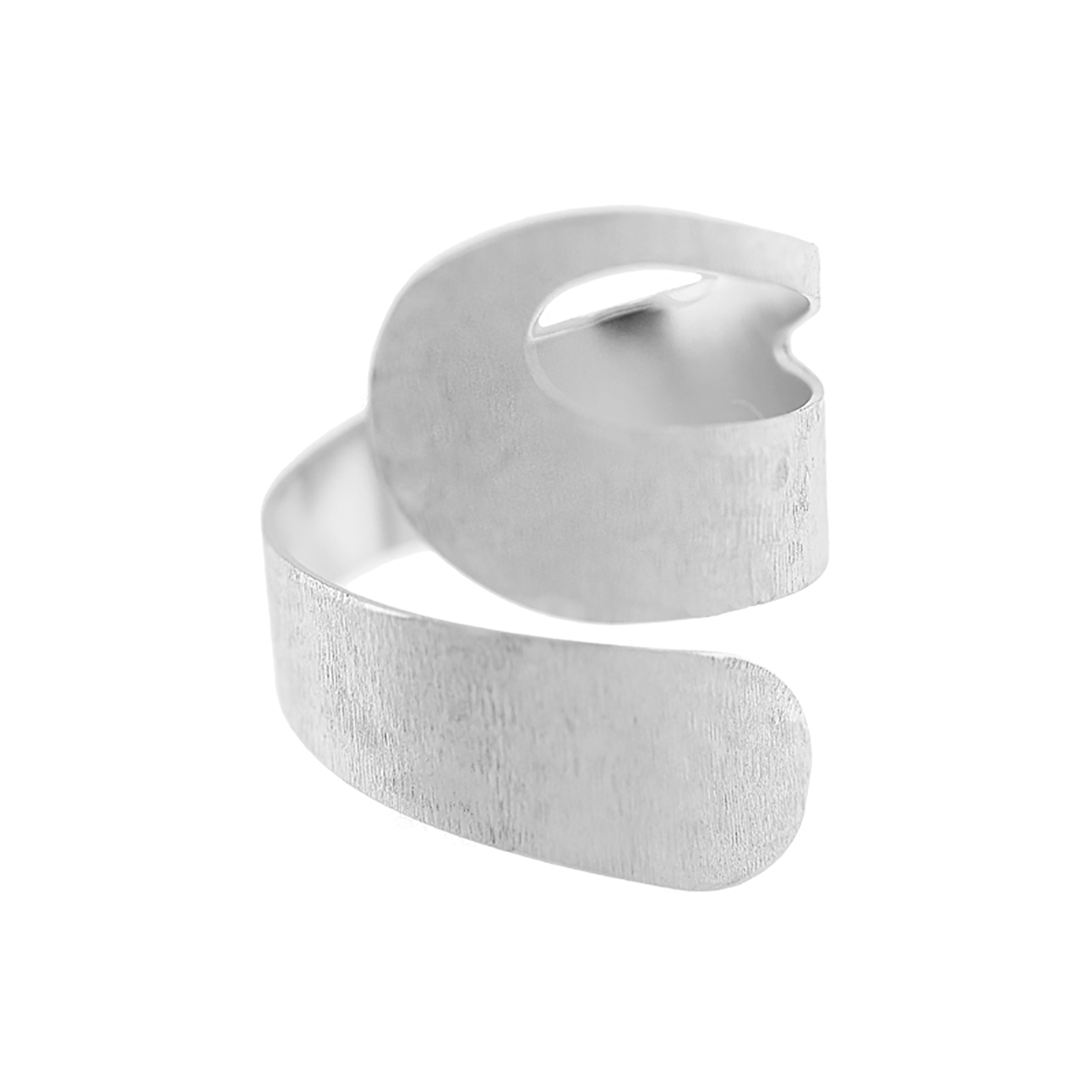 UNIVERSAL SIZE COBRA RING WITH HANDCRAFTED FINISH
