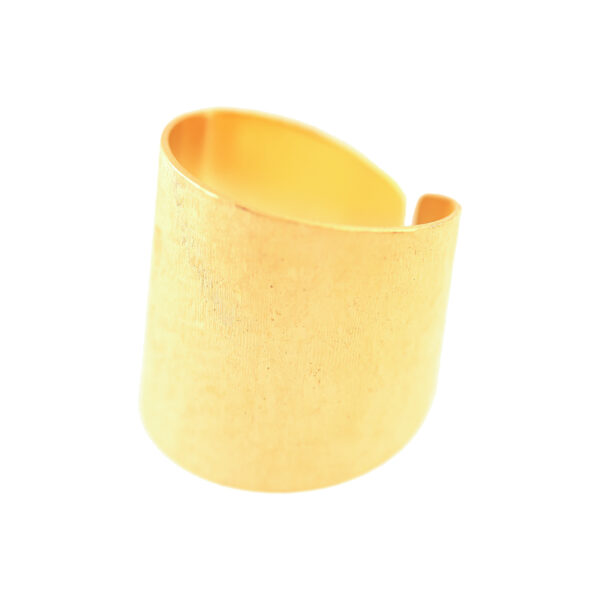 SMOOTH RING UNIVERSAL SIZE GOLD PLATED