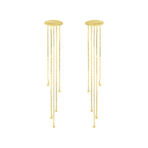 GOLD PLATED MEDUSA EARRING