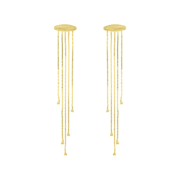 GOLD PLATED MEDUSA EARRING