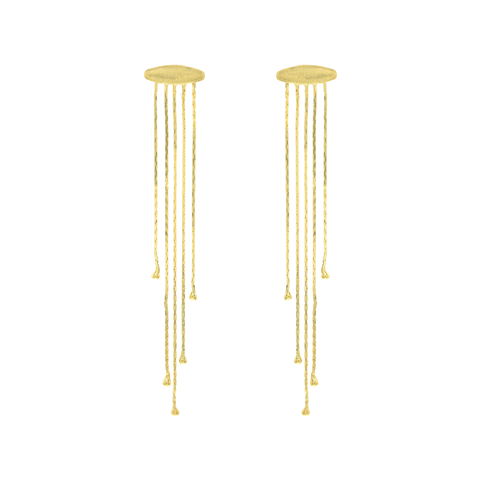 GOLD PLATED MEDUSA EARRING