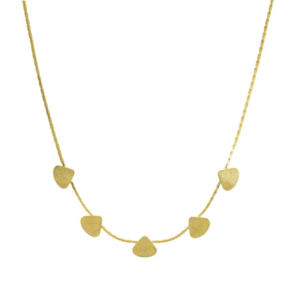 COLLAR GOTITA CHAPADO ORO ARTESANAL